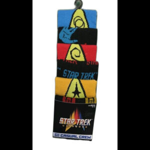 Star Trek Universe 6 Pair Casual Crew Socks Men’s Size 8-12 - NEW